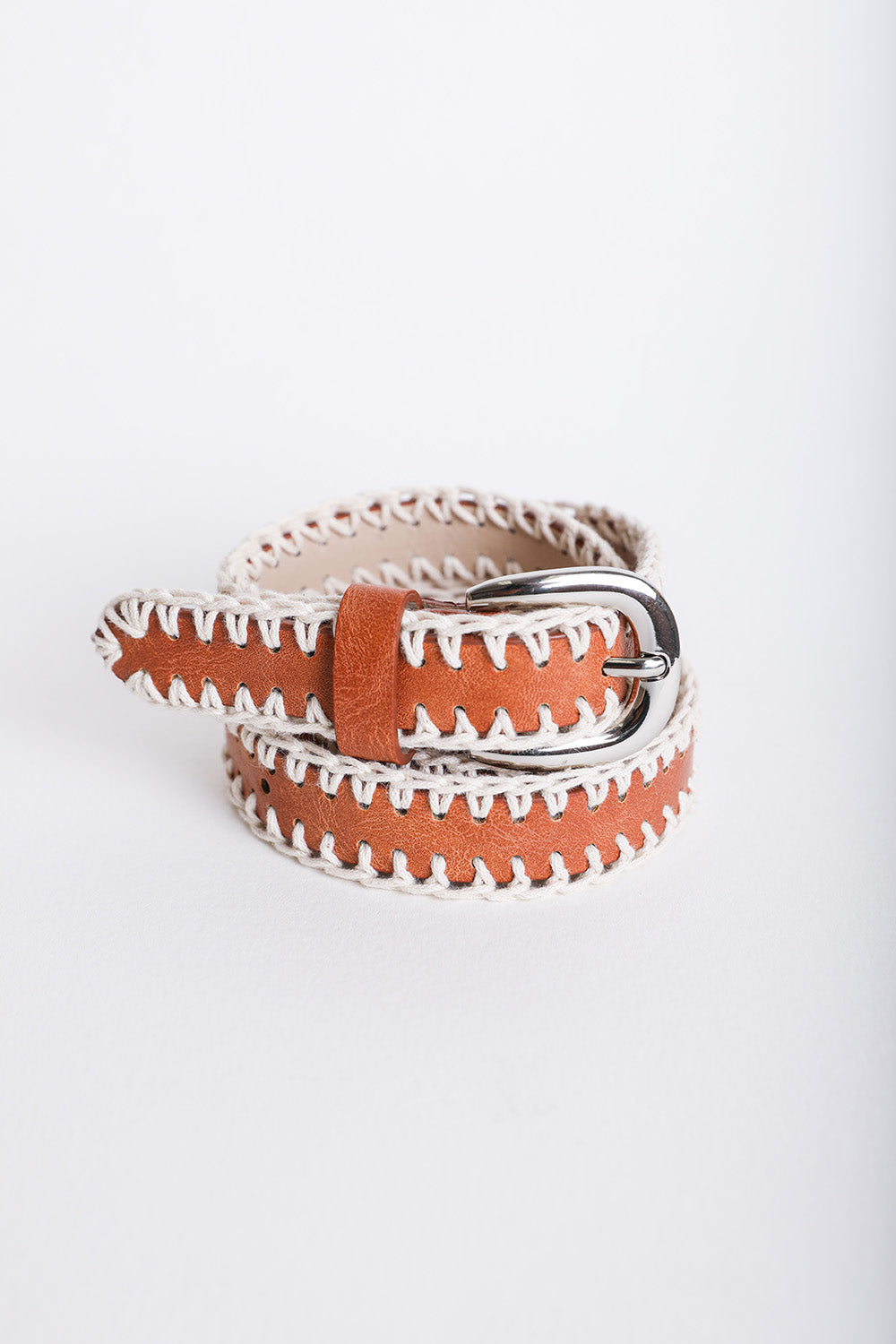 Crochet Vegan Leather Belt