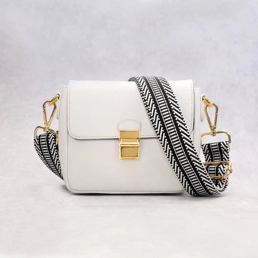 By The Burgh Leather Handbag -White