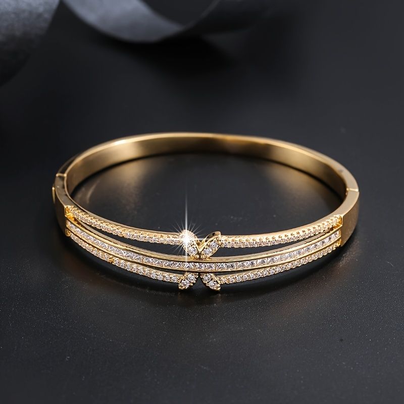 Temperament All-match Zircon Inlaid Fashion Bracelet Simple