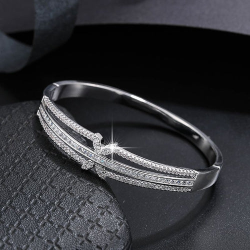 Temperament All-match Zircon Inlaid Fashion Bracelet Simple