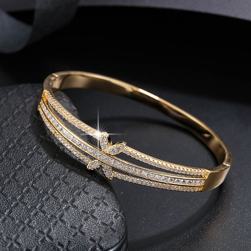 Temperament All-match Zircon Inlaid Fashion Bracelet Simple