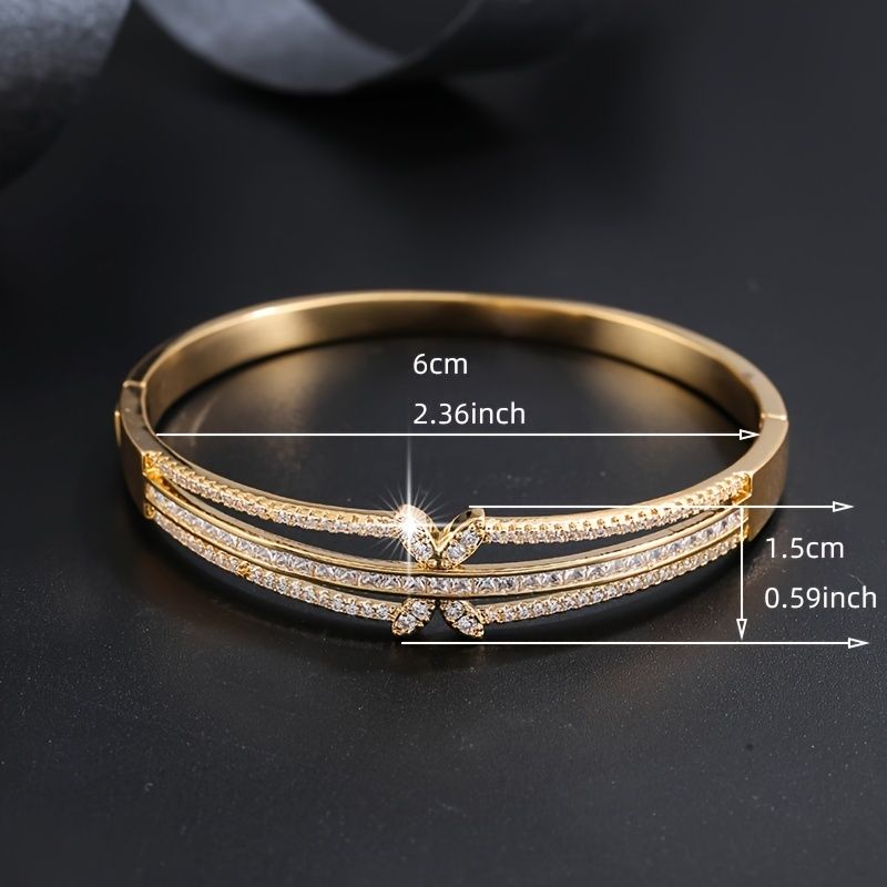 Temperament All-match Zircon Inlaid Fashion Bracelet Simple